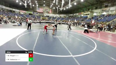 90 lbs Consi Of 16 #1 - Wayne Nagel, Buena Vista Middle School vs Mason Valencia, Bayfield