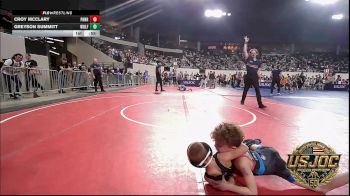 46 lbs Round Of 32 - Croy Mcclary, Panhandle RTC vs Greyson Summitt, Wolfpak Wrestling