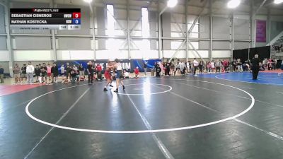 132 lbs Champ. Round 1 - Sebastian Cisneros, Omak Wrecking Crew Wrestling vs Nathan Kostecka, NW Spartans Wrestling