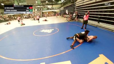 223-291 lbs Quarterfinal - Owen Kooima, Unattached vs Aj Williams, OOB