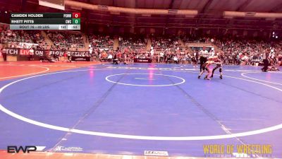 49 lbs Consi Of 16 #2 - Camden Holden, Ponca City Wildcat Wrestling vs Rhett Pitts, Cowboy Wrestling Club