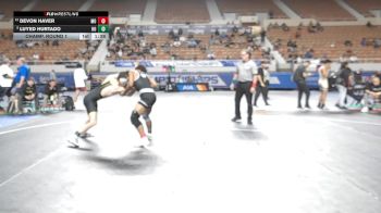 140-D2 Champ. Round 1 - Luyed Hurtado, Horizon High School vs Devon Haver, Mountain View (Marana) High School