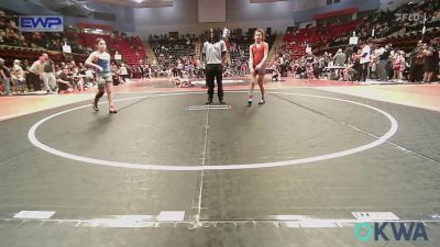 95 lbs Semifinal - Chanlee McKinney, Woodland Wrestling Club vs Chevy LamHo, Wagoner Takedown Club