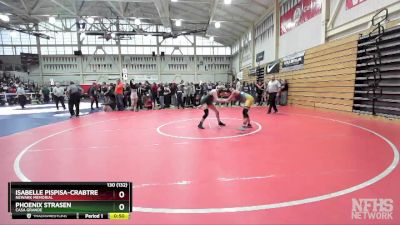 130 (132) Cons. Round 3 - Phoenix Strasen, Casa Grande vs Isabelle Pispisa-Crabtree, Newark Memorial