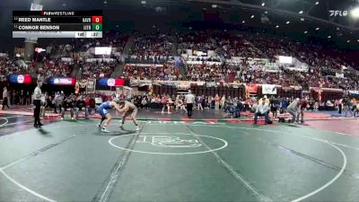 A - 144 lbs Cons. Round 2 - Connor Benson, Libby / Troy vs Reed Mantle, Havre