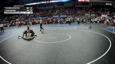 D 1 132 lbs Cons. Round 2 - Liam Ritchie, St. Paul`s vs Colton Stratton, Benton