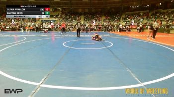72 lbs Round Of 32 - Olivia Avallon, Salem Elite Mat Club vs Zanyah Keys, Team Aggression