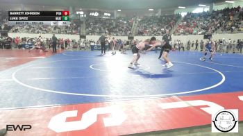 120 lbs Consi Of 32 #2 - Barrett Johnson, Pauls Valley Panthers Wrestling vs Luke Opitz, Weatherford