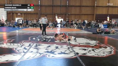 119 lbs 7th Place - Vincenzo Mannello, Gps vs Carson Miles, Red Dot Wrestling