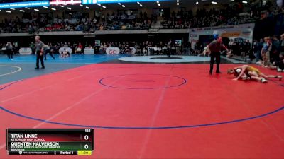 125 lbs Semifinal - Titan Linne, Ketchikan High School vs Quenten Halverson, Student Wrestling Development Program