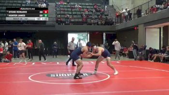197 lbs Champ. Round 1 - Stone Robledo, Eastern Oregon University (OR) vs Hunter James, Corban University