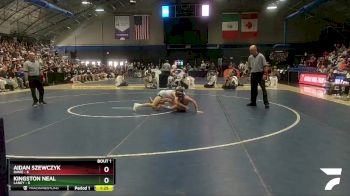 120 lbs Finals (2 Team) - Aidan Szewczyk, Davie vs Kingston Neal, Laney