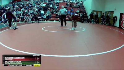 132 lbs Round 3 - Evander Anderson, Maple Hights vs Braydden Crum, Western Reserve Academy