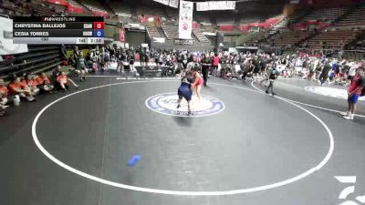 190 lbs Chrystina Ballejos, SAWA - Sacramento Area Wrestling Association vs Cesia Torres, OCWA - Orange County Wrestling Association