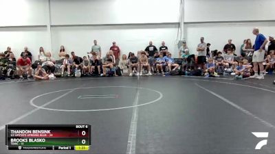 120 lbs Round 2 (8 Team) - Brooks Blasko, TDWC vs Thandon Bensink, U2 Upstate Uprising Blue