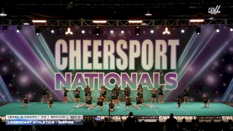 Legendary Athletics - Inspire [2026 L2 Youth - D2 - Medium Day 2] 2026 CHEERSPORT National All Star Cheerleading Championship
