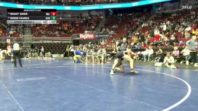 2A-157 lbs Cons. Round 3 - Brady Grier, Williamsburg vs Reese Fauble, Glenwood