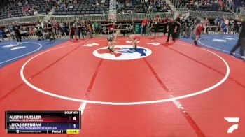 92 lbs 1st Place Match - Austin Mueller, Natrona Colts Wrestling vs Lukas Brennan, High Plains Thunder Wrestling Club
