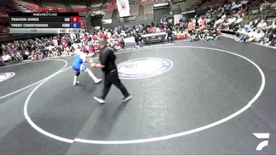 175 lbs Travion Jones, IEWA - Inland Empire Wrestling Association vs Trent Christensen, CMWA - Coastal Mountain Wrestling Association