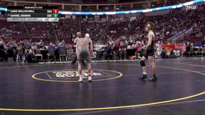 133 lbs First Round - Luke Willochell, Greater Latrobe vs Daniel Dennis, Central Bucks West