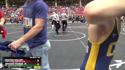 80 lbs Champ. Round 1 - Jermaine Monroe, Jr, WR - Topeka Blue Thunder vs Traxton Mallory, Council Grove Wrestling Club