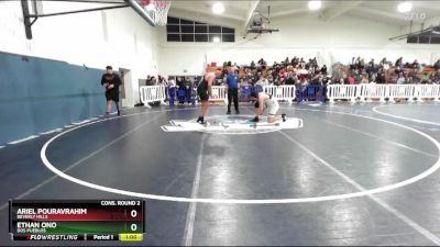 215 lbs Cons. Round 2 - Ethan Ono, Dos Pueblos vs Ariel Pouravrahim, Beverly Hills