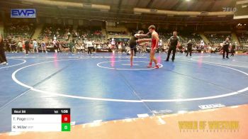 145 lbs Semifinal - Thunder Page, South Central Punisher Wrestling Club vs Robert Miller, Tulsa Blue T Panthers