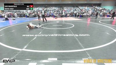 49 lbs Consi Of 16 #2 - Matix Holt, Mantanona TC vs Levi Wakefield, Relentless Wrestling