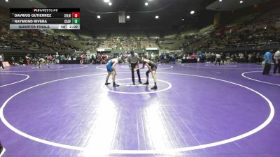 140 lbs Quarterfinal - Davrius Gutierrez, Selma vs Raymond Rivera, Clovis