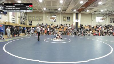 126 lbs Consi Of 8 #2 - Abe Brown, Quabbin vs Domenic Maddox, Foxborough