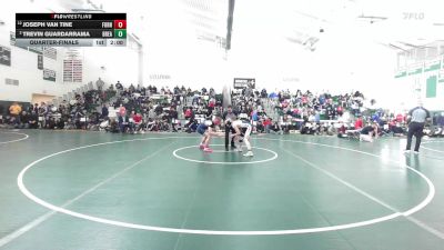 138 lbs Quarterfinal - Joseph Van Tine, Foran vs Trevin Guardarrama, Bristol Eastern