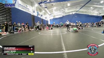 55 lbs Semis (4 Team) - Jolee Bryant, Untouchables Purple vs Charly Beard, Queens Of Chaos