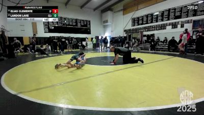 112 lbs Cons. Round 3 - Landon Lake, Clark vs Elias Clemente, Farmersville Falcons