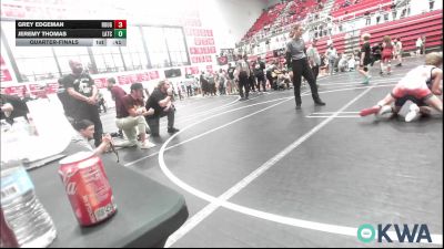 70-75 lbs Quarterfinal - Grey Edgeman, Rough Riders vs Jeremy Thomas, Little Axe Takedown Club