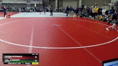 76 lbs Cons. Round 3 - Cael Altermatt, New Ulm vs Cayden McDonald, Hutchinson