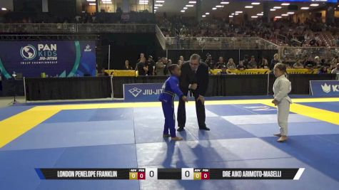 Dre Aiko Arimoto-Maselli vs London Penelope Franklin 2025 Pan Kids Jiu-Jitsu IBJJF Championship