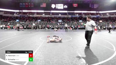 72 lbs Rr Rnd 2 - Royal Newman, Lawrence Elite vs Eli Schaefer, Southern Illinois Bulldog WC