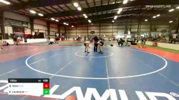106 lbs Consi Of 8 #1 - Brandon Winn, MetroWest United vs Kyle Levesque, The Overcomer Training Center