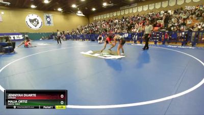 105 lbs Champ. Round 2 - Malia Ortiz, Santa Ynez vs Jenniyah Duarte, Sanger