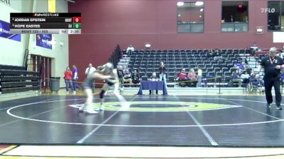 103 lbs Quarterfinal - Jordan Epstein, Huntingdon vs Hope Eastes, Emmanuel University