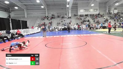 119 lbs Rr Rnd 2 - Gage Williamson, Beast Nation vs Brady Deck, What's Poppin? Yellow