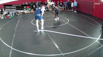 150 lbs Quarterfinal - Brodee Garcia, Cheyenne vs Tyron Thomas, Mater Academy East