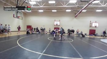 130 lbs Cons. Round 1 - MacKena Bates, Vale vs Caimbree Collier, Century