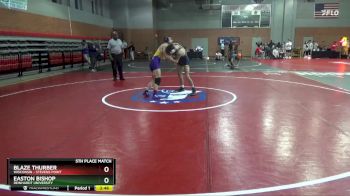 133 lbs 5th Place Match - Blaze Thurber, Wisconsin - Stevens Point vs Easton Bishop, Reinhardt University