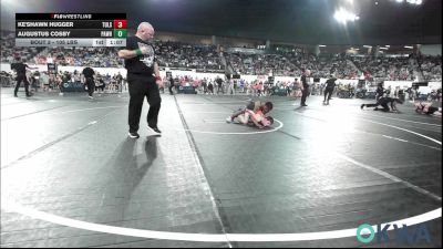 105 lbs Round Of 32 - Ke'Shawn Hugger, Tulsa Blue T Panthers vs Augustus Cosby, Pawhuska
