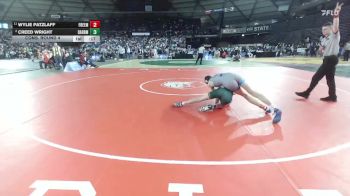 Boys 1B/2B 138 Cons. Round 4 - Creed Wright, Darrington vs Wylie Patzlaff, Freeman