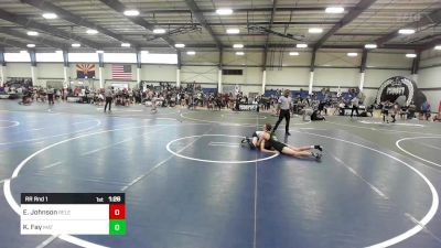 130 lbs Rr Rnd 1 - Eric Johnson, Relentless vs Kellan Fay, Mat Monsters
