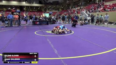 138 lbs Quarterfinal - Rylend Slover, OK vs Isaiah Gallegos, CO