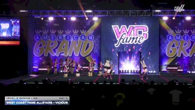 West Coast Fame Allstars - VICIOUS [2025 L2 Senior - D2 Day 2] 2025 The American Grand Grand Nationals