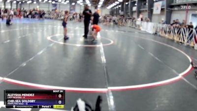 65 lbs Rd# 6- 3:15pm Friday - Aleysha Mendez, Lady Reapers vs Chelsea Goldsby, Maryland Gold